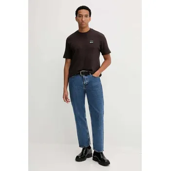 Pánské tričko Bavlněné tričko Karl Lagerfeld Jeans A1M17049 hnědá 88X, vel. XL