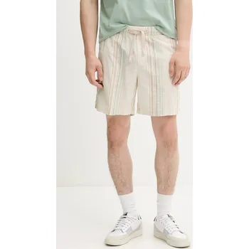 Pánské kraťasy Bavlněné šortky Tommy Jeans DM0DM21948 béžová 01A, vel. L