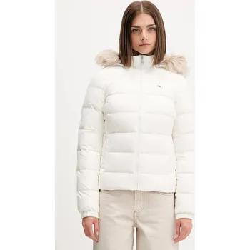 Péřová bunda Tommy Jeans DW0DW18312 bílá 00A, vel. S