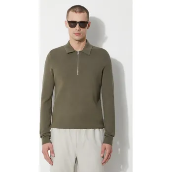 Pánský svetr Svetr Samsoe Samsoe GUNA pánský, zelená barva, M22400055, XL, 91X