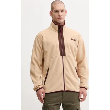 Pánská mikina Fleecová mikina Columbia Backbowl II Full Zip Fleece šedá barva, hladká, 2090851, L, 80X