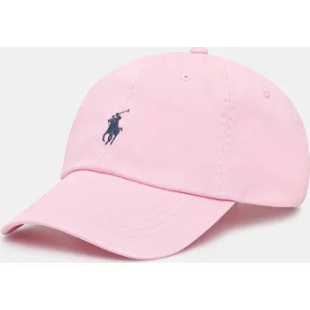 Kšiltovka Bavlněná baseballová čepice Polo Ralph Lauren, ONE SIZE, růžová, 30A