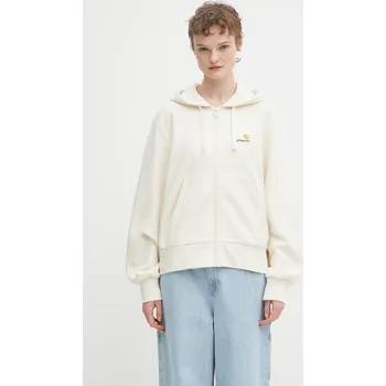Dámská mikina Mikina Carhartt WIP W'''''''' HD American Script, L, béžová, 01X