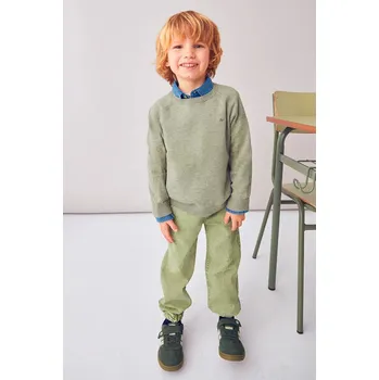 Dětská móda Dětský bavlněný svetr Mayoral 323.5A.Mini.9BYA zelená 91X, vel. 122