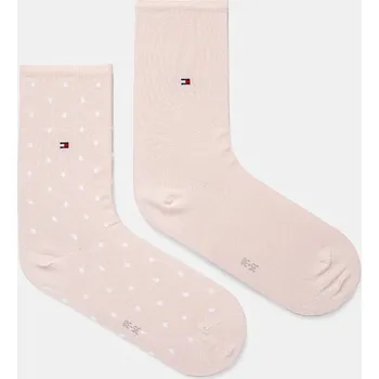 Ponožky Tommy Hilfiger 2-pack dámské, černá barva, 100001493 30B, vel. 39/42