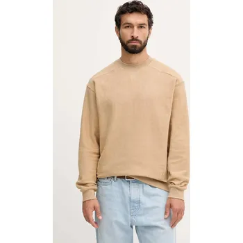 Pánská mikina Bavlněná mikina United Colors of Benetton pánská, černá barva, hladká, 3NMEU109T 01C, vel. L