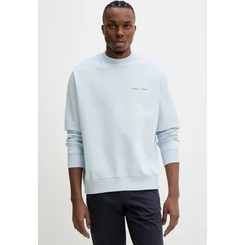 Pánská mikina Bavlněná mikina Samsoe Samsoe Norsbro, XXL, modrá, 50X