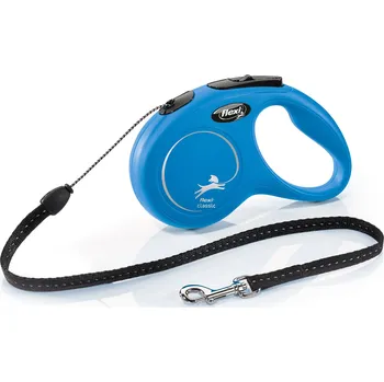 Vodítko pro psa Flexi Vodítko Classic S lanko 5m modré