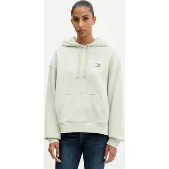 Dámské oblečení Bavlněná mikina Tommy Jeans DW0DW19414 zelená 07X, vel. XS