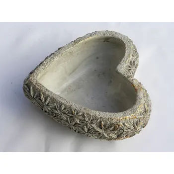 Obal na květináč obal srdce beton