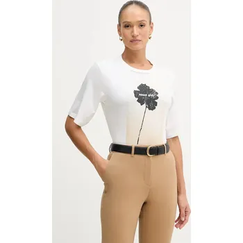 Pánské tričko Bavlněné tričko Sisley 3I1XL107Y béžová 01X, vel. XS