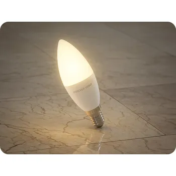 Žárovka LED žárovka E14 8,5W, 1000lm, C37, svíčka Studená bílá [RTV9000033]