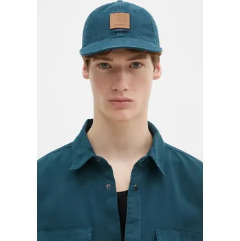 Kšiltovka Kšiltovka Carhartt WIP Canvas Cap tyrkysová barva, hladká, I034347.2P0XX, ONE SIZE, 69X