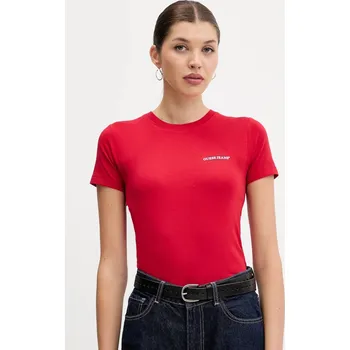 Dámské tričko Tričko Guess Jeans dámské, zelená barva, W4YI02 J1314 W4YI02.J1314 33A, vel. L