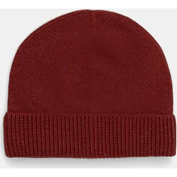 Čepice Čepice s příměsí vlny Sisley 122HM0502 burgundské 83X, vel. ONE SIZE
