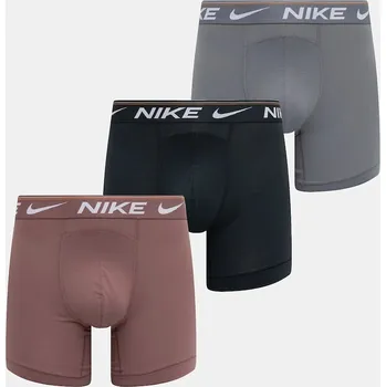 Pánské spodní prádlo Boxerky Nike 3-pack pánské, černá barva, 0000KE1257 90D, vel. L