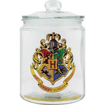 Dóza na potraviny Skleněná dóza Harry Potter: Erb Bradavic (výška 21 cm|objem 2 litry)