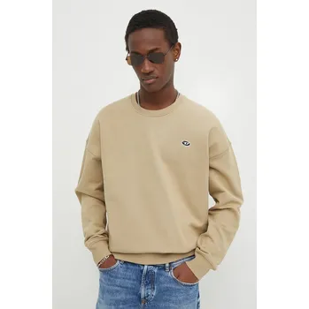 Dámské oblečení Bavlněná mikina Diesel S-ROB-DOVAL-PJ A03785.0BKAF béžová 80X, vel. S