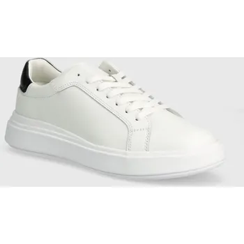 Pánské tenisky Kožené tenisky Calvin Klein LOW TOP LACE UP LTH HM0HM01016 bílá 00X, EUR 40