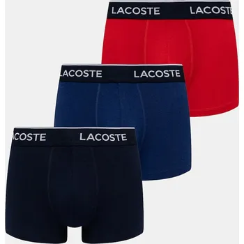 Boxerky Boxerky Lacoste 3-pack pánské, bílá barva, 5H1300 59X, vel. S