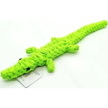 Hračka pro psa SALAČ HRAČKY Krokodýl zelený - proplétaný 50cm