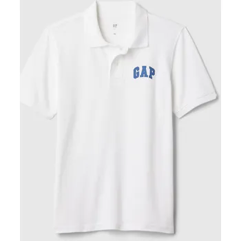 Chlapecké tričko GAP Chlapecké Dětské polo tričko logo Gap GAP Bílá XS (2948007)