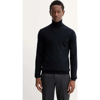 Pánský svetr Vlněný svetr HUGO San Thomas-M pánský, růžová barva, s golfem 50474174 59A, vel. XL