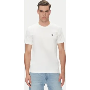 Calvin Klein Jeans Souprava triček Monologo J30J320199 Bílá Regular Fit XXL