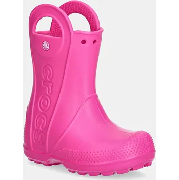 Chlapecká obuv Holínky Crocs HANDLE IT RAIN BOOT KIDS 211056.CROCS.HANDLE.IT. růžová 43X, EUR 25/26