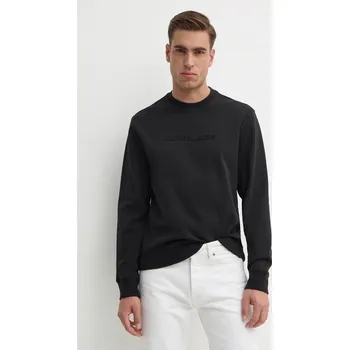 Pánská mikina Mikina Michael Kors pánská, černá barva, s aplikací, CF4528J5MF 99X, vel. XXL