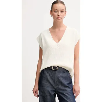 Vesta s přídavkem vlny United Colors of Benetton 126WD4033 béžová 01X, vel. L