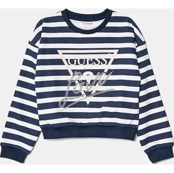 Chlapecká mikina Dětská bavlněná mikina Guess J5RQ06.KA6R4.PPYA modrá 95X, vel. 122-125