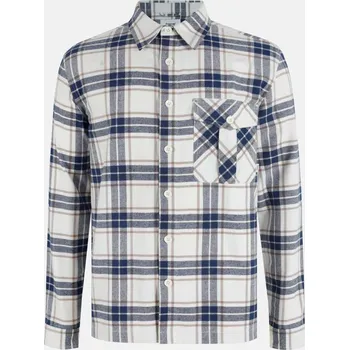 Pánská košile Firetrap Anthm Long-Sleeve Patterned Shirt Warm White S