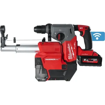 Pneumatické kladivo MILWAUKEE M18 ONEFHXDEL-552C Aku kladivo SDS-Plus 2x5.5 Ah, Kufr 4933478506