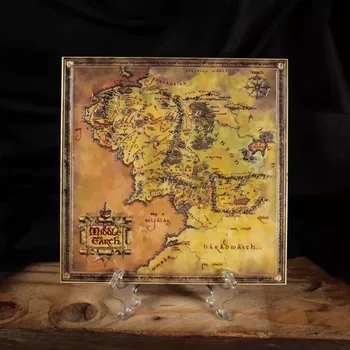 Lord of the Rings - Replica Map of Middle-earth (Limited Edition) 15 cm (Lord of the Rings - Replica Map of Middle-earth (Limited Edition) 15 cm)