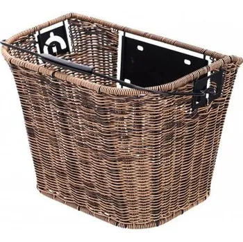 košík na kolo CTM koš na řidítka ratanový s držákem