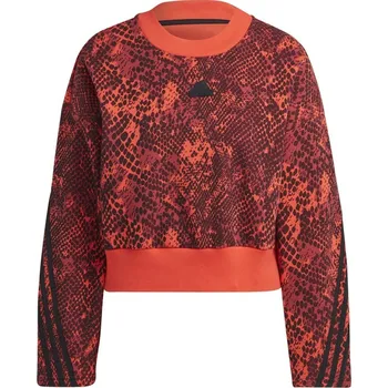 Dámský svetr adidas Future Icons 3-Stripes Sweatshirt Womens Red 6 (XXS)