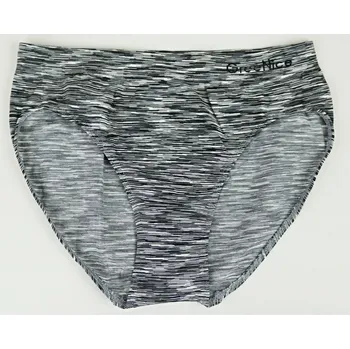 Dámské oblečení Greenice Dámské bezešvé kalhotky melír Velikost: 2XL - 3XL, Barva: šedá