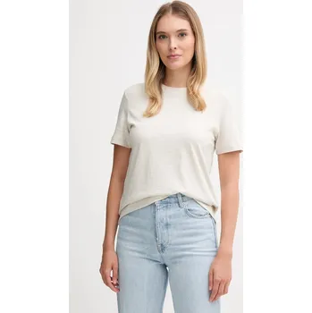 Bavlněné tričko Calvin Klein Jeans LV047B224G béžová 01C, vel. S