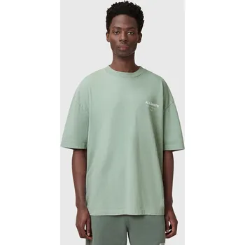 Pánské tričko Bavlněné tričko AllSaints UNDERGROUND M071PB zelená 07B, vel. XXL