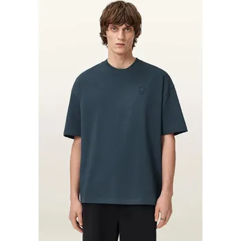 Pánské tričko Bavlněné tričko AllSaints HAVEN M029JC námořnická modř 59X, vel. XS