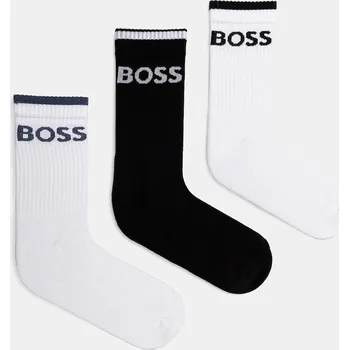 Pánské ponožky Ponožky BOSS 6P QS Stripe CC 6-pack pánské, černá barva, 50510168 00B, vel. 39-42
