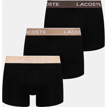 Pánské spodní prádlo Boxerky Lacoste 3-pack 5H1297 černá 99C, vel. XXL