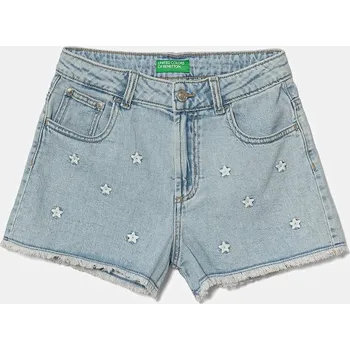 Dětské riflové kraťasy United Colors of Benetton 4UTPC9049.G.Seasonal modrá 50X, vel. 160