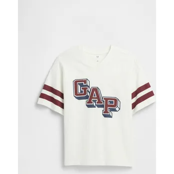 Chlapecké tričko GAP Chlapecké Dětské oversize tričko GAP Bílá M (2948106)