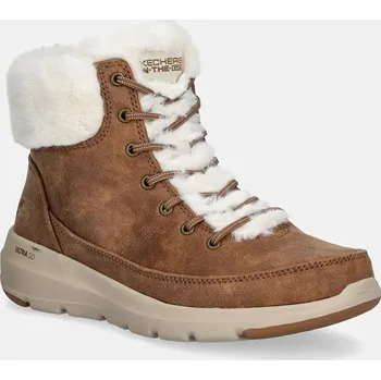 Dámské kozačky Nízké kozačky Skechers GLACIAL ULTRA WOND hnědá barva, 144202 88X, EUR 38