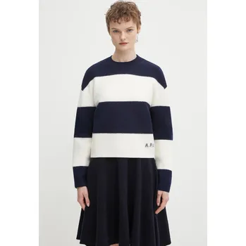 Dámské oblečení Vlněný svetr A.P.C. pull penny, M, námořnická modř, 59A