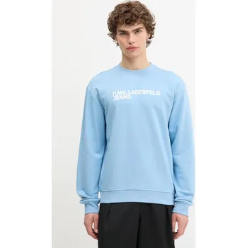 Pánská mikina Mikina Karl Lagerfeld Jeans pánská, černá barva, s potiskem, A1M20001 50X, vel. S