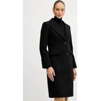 Vlněný kabát Sisley 2JJYLN04Z černá 99A, vel. 40