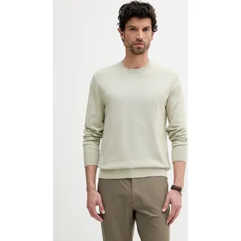 Pánský svetr Bavlněný svetr Calvin Klein pánský, bílá barva, LV040BM343 12X, vel. XL